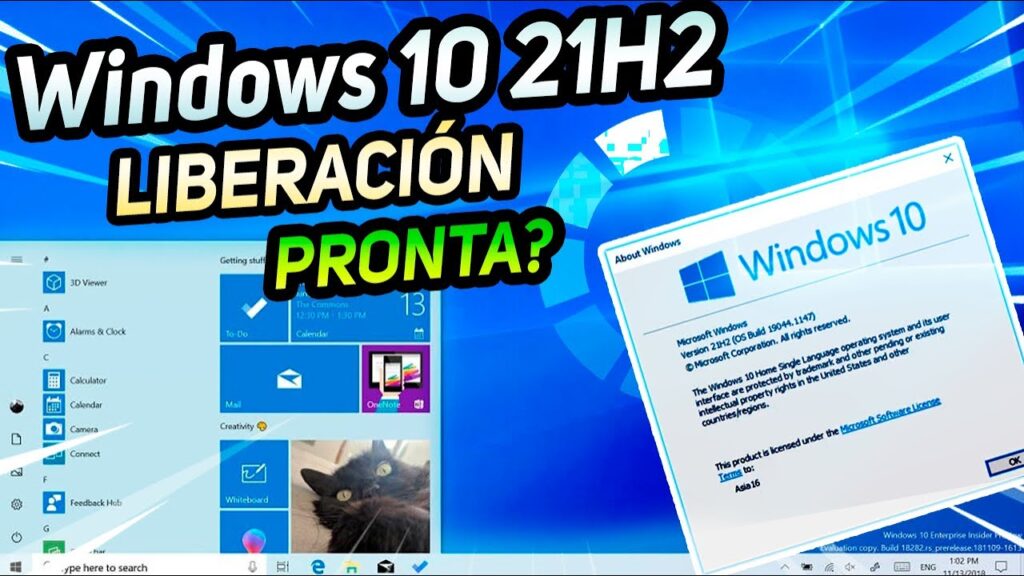 Windows 10 21h2 fecha de lanzamiento
