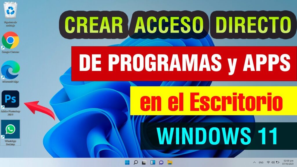 Crear acceso directo windows 11