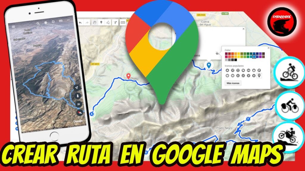 Hacer rutas en google maps